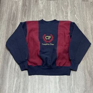 Vintage Creighton Crewneck Sweatshirt Mens XL Blue Red MV Sport‎ Pro Weave Heavy